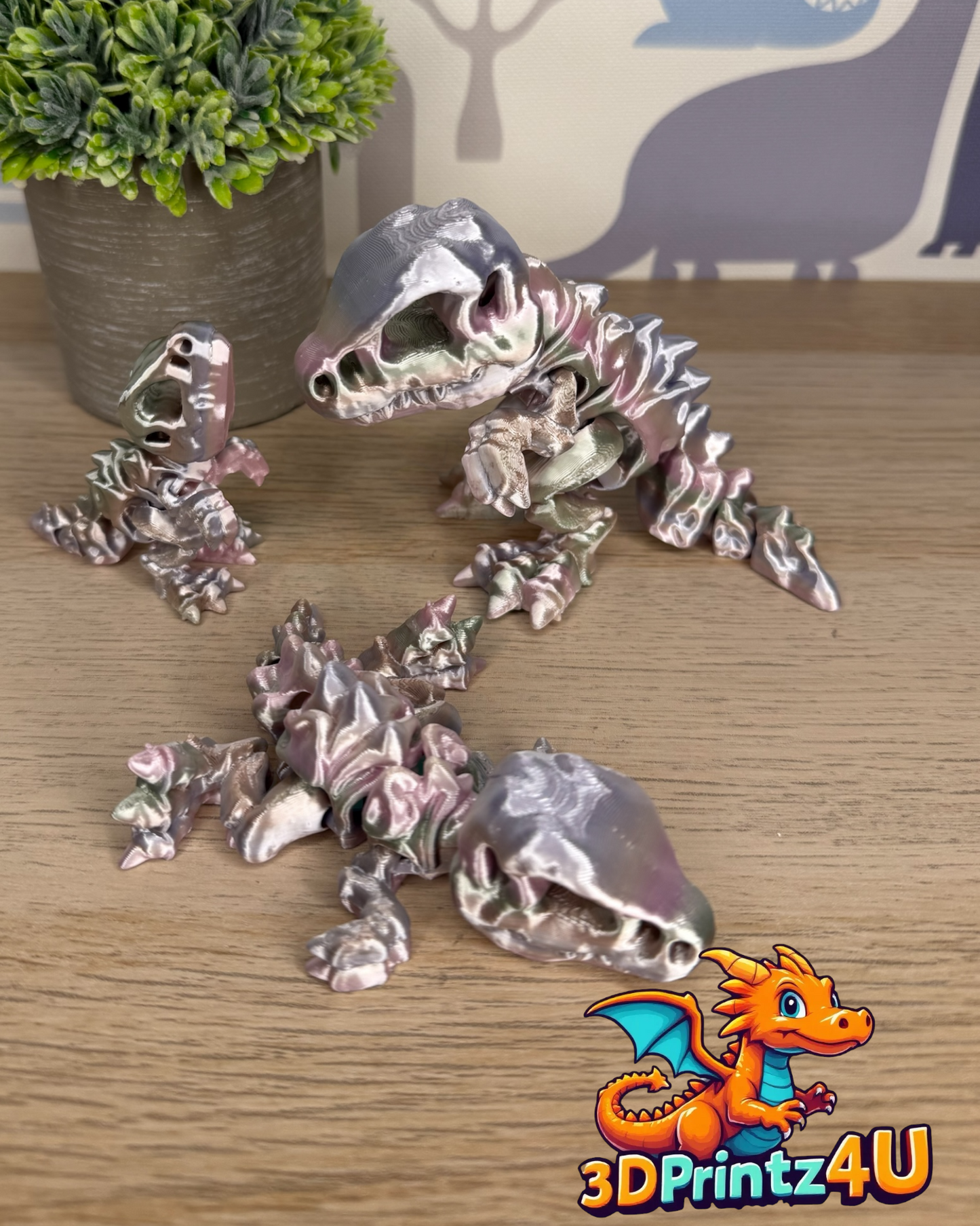 T-Rex Skeleton Flexi Dinosaur