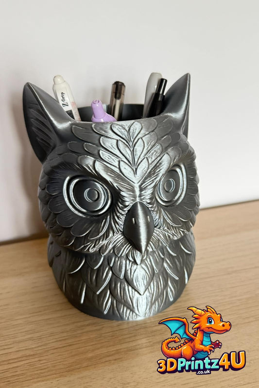 Owl Pen or Brush Holder 3D Printed